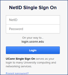 UConn NetID sign-on graphic